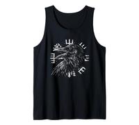 Walhalla Raven Odins Vegvisir Nordic Compass Viking Tank Top