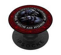 Walhalla Raven Ravens Odins Celtic Knot Runes Viking PopSockets Adhesive PopGrip