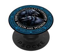 Walhalla Raven Ravens Odins Celtic Knot Runes Viking PopSockets Adhesive PopGrip