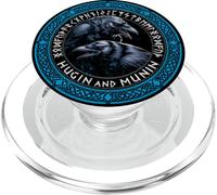 Walhalla Raven Ravens Odins Celtic Knot Runes Viking PopSockets PopGrip for MagSafe