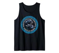 Walhalla Raven Ravens Odins Celtic Knot Runes Viking Tank Top