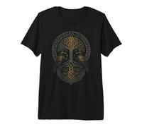 Walhalla Ravens Odin's Celtic Knot Tree of Life Viking Premium T-Shirt