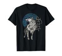 Walhalla Wolf Fenrir Odins Runes Nordic Compass Viking T-Shirt