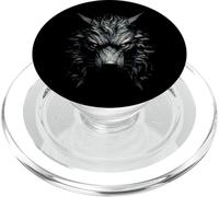 Walhalla Wolf Wolves Odin's Companion Geri and Freki Viking PopSockets PopGrip for MagSafe