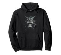 Walhalla Wolf Wolves Odin's Companion Geri and Freki Viking Pullover Hoodie