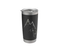 Walhalla Wolf Wolves Odins Valknut Symbol Viking Stainless Steel Insulated Tumbler