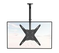 WALI Ceiling TV Mount for 23 to 65 Inch, Adjustable Ceiling TV Bracket Fits Most LED, LCD, OLED and Plasma Flat Screen Up to 50 kg, Max Mounting Holes 400x400mm (CM2365), Black