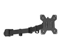 WALI Single Monitor Arm, Fully Adjustable Pole Mount Bracket for WALI Monitor Mounting System (001ARM), Black
