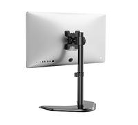 WALI Single Monitor Stand for 13 to 32 Inch Screen, Adjustable Freestanding Monitors Stands with Tilt Swivel Rotate, Universal Monitor Stands for hp acer lg Monitors, VESA 75 & 100mm, Black (MF001)