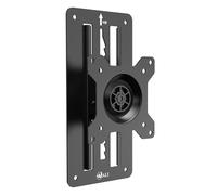 WALI Single Monitor Wall Mount for 17-32 inch Screen, Height Adjustable Monitor Bracket Wall Mount up to 8 kg, Computer Monitors Mount with Mounting Holes 75/100 mm (1732LM), Black