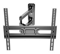 WALI TV Wall Mount for 32-55 inch, Full Motion TV Mount Bracket with Articulating Arm for LED, LCD, OLED Flat Curved TVs, Holds up to 35 kg, Max VESA 400x400mm (FTM-1), Black
