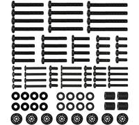 WALI Universal TV Mounting Hardware Kit Set, Includes M4 M5 M6 M8 TV Screws Washers and Spacer, Fit Most TVs Up to 80 Inch, 88 Pieces, Black (UVSP)