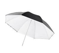 Walimex pro 2-in-1 Reflective and Shoot-Through Umbrella White, Photography Umbrella 84 cm Diameter, Sturdy Light Modifier with Metal Shaft and Tip, for Soft Light Characteristics