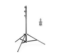 Walimex pro AIR Jumbo 290 lamp tripod 290cm - air-damped aluminum light tripod, 2.9m max height 20 kg load capacity, stable & comfortable light tripod for film photography studio outdoor