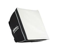 Walimex pro Softbox 40 x 40 cm, 360° Rotatable, Includes Front and Rear Diffuser, Transport Bag, Bowens Adapter, Ideal for Product and People Photography