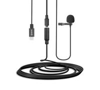 Walimex pro Boya M2 Microphone for iOS - Small and Powerful 50Hz - 20kHz for iOS Devices - Lightning Adapter Cable Also Suitable for Digitizing