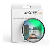 Walimex pro Circular Polarising Filter Slim Super 55 mm, Polariser with 18-Layer DMC Coating, CPL Filter with 4,6 mm Slim Frame, Reduces Reflections and Enhances Colours