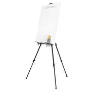 Walimex pro easel XL 60-180cm, aluminum I ideal as a studio easel, table easel & field easel I for canvases up to HxD: 140x4cm, up to 6kg I shelf & holder