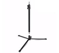 Walimex pro Floor Light Stand BL-K + Centre Column Adjustable Height 45-80 cm, Lighting Stand with a 5/8” Spigot and a 1/4” and 3/8” Thread, Floor Tripod for Lighting, Flash Heads and Microphones