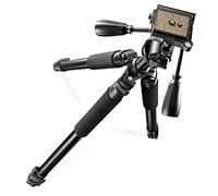 Walimex Pro FT-665T 3D panhead tripod for cameras (max. height 185 cm, rotatable centre column, bubble level, carry bag)