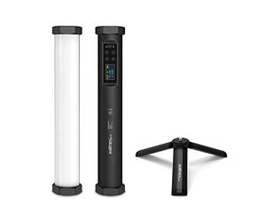 Walimex pro Light Stick Small M10 Video Light with Bi-Colour and RGB Full Spectrum, Magnetic Video Light, Studio Light with 9 Effects