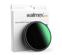 Walimex pro ND2-ND400 58 mm Fader Slim variable grey filter with 9 f-stops, ND filter with 18-layer coating