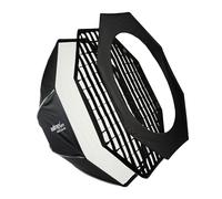 Walimex pro Studio Softbox Octagon 120 cm, 360° Rotation, Easy Assembly, Includes Grid, Mask, Bowens Adapter and Carry Bag, Ideal for Portraits and Beauty Shots
