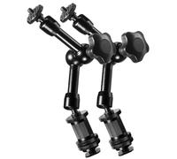 Walimex pro Swivel Arm Magic DSLR Tripod Extension Arm 18 cm Set of 2 for Video Tripods, Rigs and Dollies