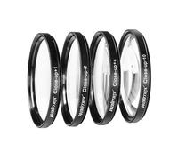 Walimex Set 4x Close-Up Lenses - for 55 mm Thread - incl. +1/+2/+4/+10 Dioptres - Camera Photography Accessories for Macro Photography Close-Up Shots Macro Lens