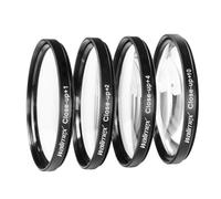 Walimex Set 4x Close-Up Lenses - for 62 mm Thread - incl. +1/+2/+4/+10 Dioptres - Camera Photography Accessories for Macro Photography Close-Up Shots Macro Lens