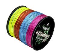Waline Super Strong 8 Strands Braided Fishing Line 300m 500m PE Fishing Line Multifilament 20lb 30lb 40lb 50lb 60lb 80lb Sea Fishing Braid Line (Multi-Color, 80lb/0.50mm/ 300m(328yds))