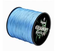 Waline Super Strong 8 Strands Braided Fishing Lines 300m 500m 20lb-100lb Abrasion-Resistant Ultra Smooth PE Braid Line (Blue, 50lb/0.33mm/500m(547yds))