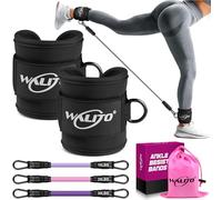 WALITO Ankle Resistance Bands with Cuffs, Ankle Bands for Working Out, Ankle Straps for Women, Exercise Bands for Legs and Butt, Booty Workout Equipment for Kickbacks Hip Fitness Training
