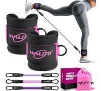WALITO Ankle Resistance Bands with Cuffs, Ankle Bands for Working Out, Exercise Bands for Legs and Butt, Booty Workout Equipment for Kickbacks Hip Fitness Training