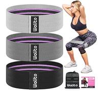 WALITO Resistance Bands for Working Out, Fabric Exercise Bands for Legs and Butt, Workout Bands for Women and Men, Booty Band for Yoga Starter Set, Pilates, Rehab, Fitness and Home Workout