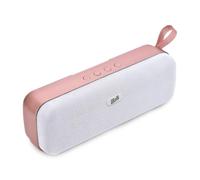 Walk Audio True Wireless Fabric Speaker 2 x 5W TruSound Technology Bass Boost, Built In Mic (Rose Gold)