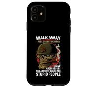 Walk Away I Am A Grumpy Old Man Anger Issues Funny Boomer Case for iPhone 11