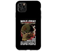 Walk Away I Am A Grumpy Old Man Anger Issues Funny Boomer Case for iPhone 11 Pro Max