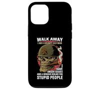 Walk Away I Am A Grumpy Old Man Anger Issues Funny Boomer Case for iPhone 12/12 Pro