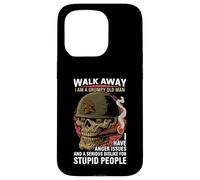 Walk Away I Am A Grumpy Old Man Anger Issues Funny Boomer Case for iPhone 15 Pro