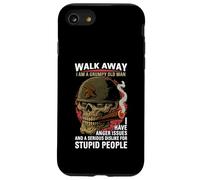 Walk Away I Am A Grumpy Old Man Anger Issues Funny Boomer Case for iPhone SE (2020) / 7/8