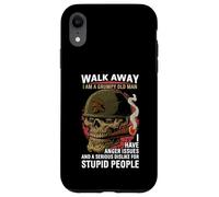 Walk Away I Am A Grumpy Old Man Anger Issues Funny Boomer Case for iPhone XR