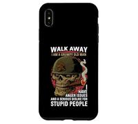 Walk Away I Am A Grumpy Old Man Anger Issues Funny Boomer Case for iPhone XS Max