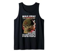 Walk Away I Am A Grumpy Old Man Anger Issues Funny Boomer Tank Top