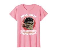 Walk Away I Am A Grumpy Old Man Funny Generation Boomer T-Shirt, Women, Pink, Small