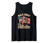 Walk Away I Am A Grumpy Old Man I Have Anger Issues Bigfoot Tank Top