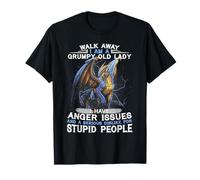 Walk Away I'm A Grumpy Old Lady I Have Anger Issues tshirt T-Shirt