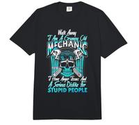 Walk Away Im A Grumpy Old Mechanic I Have Anger Issues Comfort Colors Adult Heavyweight T-Shirt