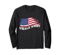 #Walk Away Movement, Gift for Patriots, American Flag Gifts Long Sleeve T-Shirt