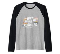 Walk Before Me and Be Blameless Spiritual Discipline - Raglan Baseball Tee